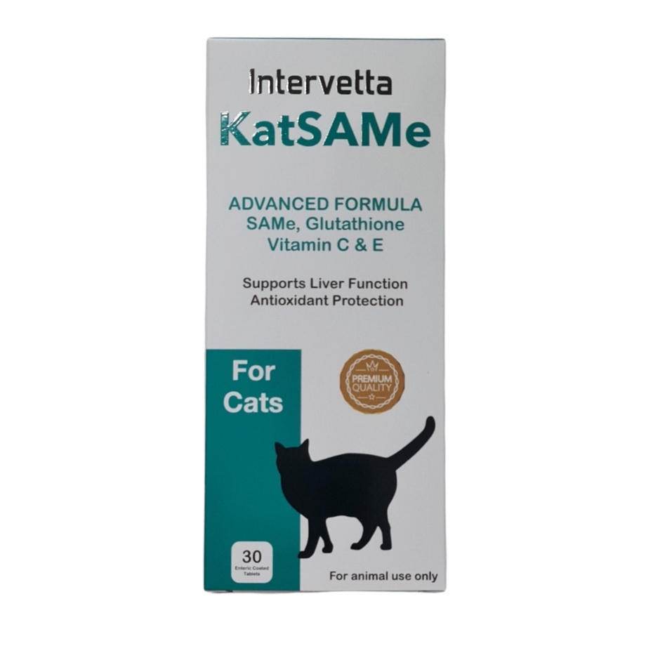 KatSAMe Intervetta หมดอายุ8/2026 บำรุงตับ เสริมการทำงานของตับในแมว