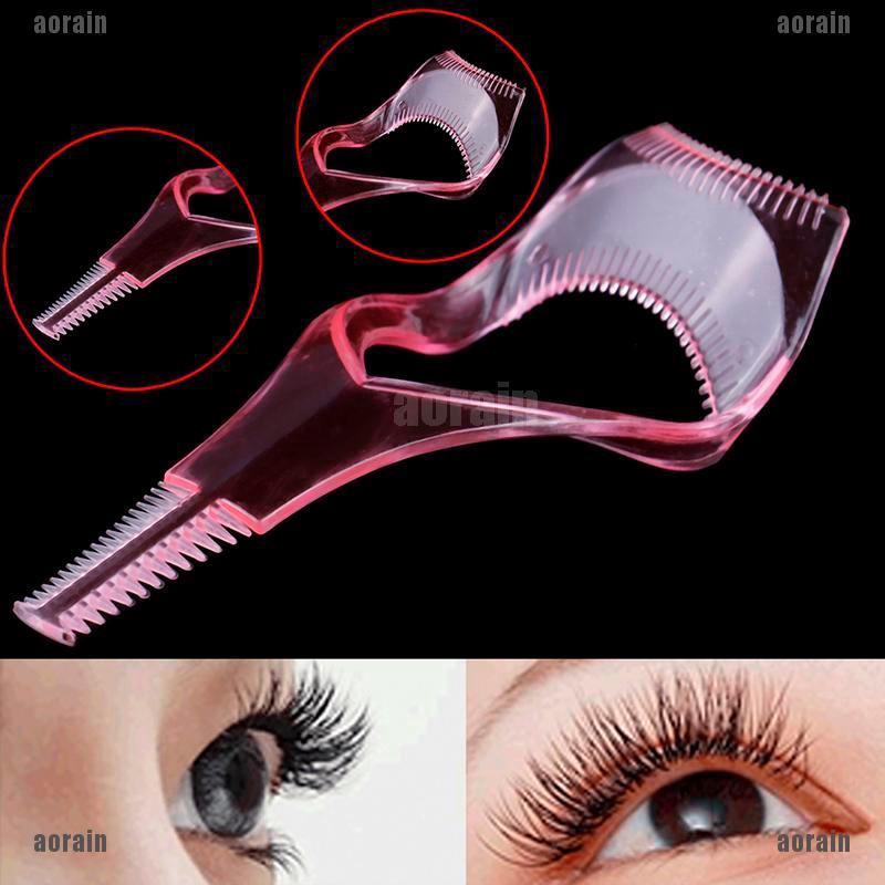 AG 3in 1 Eye lash mascara shield guard eyelash curler applicator tool
