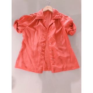 เสื้อเชิ้ตสีน้ำตาล ฟรีไซส์