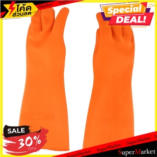 สุดพิเศษ!! ถุงมือยางอุตสาหกรรม STRONGMAN 16 นิ้ว L สีส้ม ช่างมืออาชีพ INDUSTRIAL RUBBER GLOVES STRONGMAN GENERAL L ORANG