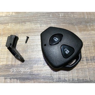 กรอบกุญแจ Toyota Vios Yaris แบบ 2 ปุ่ม พร้อมโลโก้ *ใส่ดอกกุญแจเดิมจากศูนย์ได้*