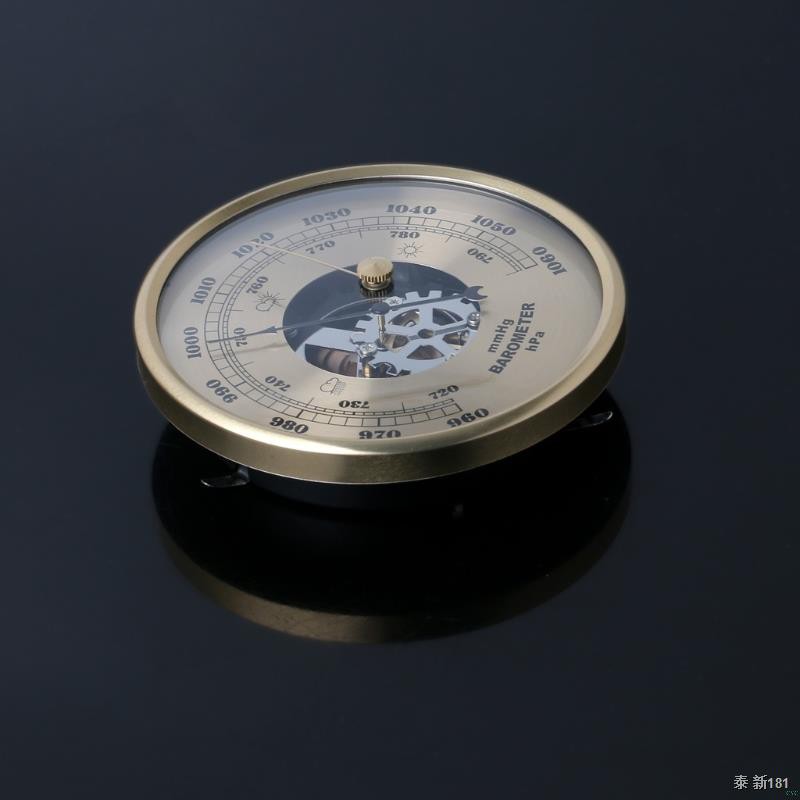 OOTDTY 108mm Wall Mounted Barometer Perspective Round Dial Air Weather ...