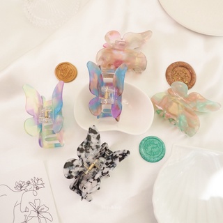 ◇กิ๊บหนีบผมผีเสื้อ สีพาสเทล Butterfly Hair Clip Size L ที่หนีบผมสีหวานๆ กิ้ฟ สไตล์เกาหลี | Hop.Ashopเครื่องประดับผมกิ๊บ✨