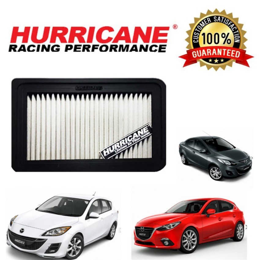 Best saller Hurricane 84-racing กรองอากาศ สเตนเลส มาสด้า2 มาสด้า3 เครื่อง1.3,1.5 ,1.6 (ยกเว้นรุ่น สกายแอคทีฟ-Skyactive) อะไหร่รถ มอไซด์ ชิ้นส่วนมอไซด์ โลโก้รถ logoรถ คันสตาร์ทเดิม สายเร่งชุด อุปกรณ์แต่งรถ