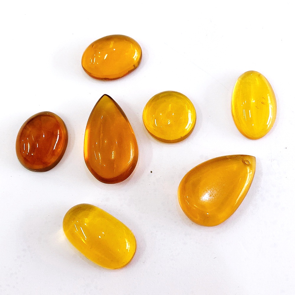 Am-2a อำพันแท้ ทรงหยดน้ำ , กลม ,ไข่ #สีโทนธรรมชาติ