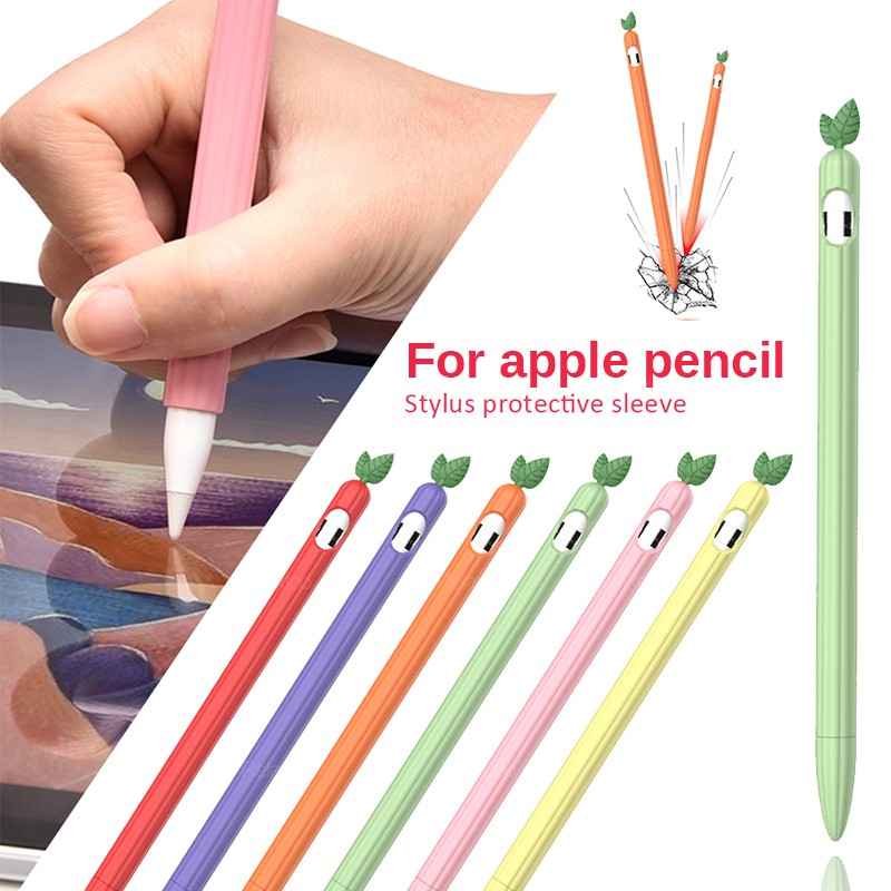 เคสปากกาสไตลัส ลายผักน่ารัก สําหรับ Apple Pencil รุ่นที่ 1 2
