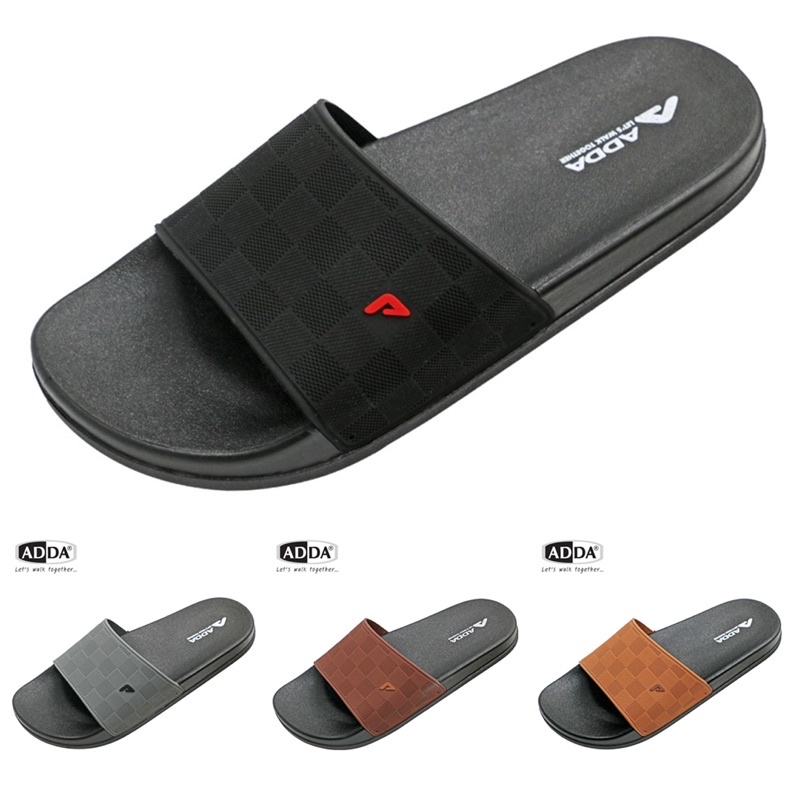 [ลูกค้าใหม่ราคา 1 บาท]🍀ADDAรองเท้าแตะลำลองแบบสวม รุ่น 13614 M1🍀 ADDA แท้ 100% (ไ