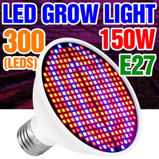 หลอดไฟสเปกตรัม LED 220V E27 สําหรับปลูกต้นไม้ ดอกไม้ เรือนกระจก