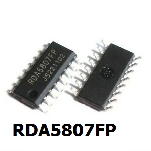 1pcs RDA5807FP RDA5807SP RDA5807 SOP-16 FM FM Stereo Radio Chip
