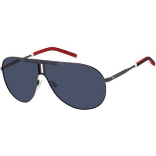 แว่นกันแดด TOMMY HILFIGER TH 1801/S 0SVK/KU Aviator Sunglasses Ruthenium/Black Blue Solid ของใหม่มือ1 ของแท้100%