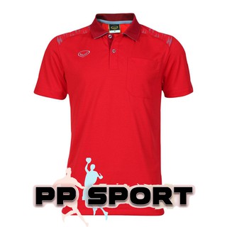 เสื้อโปโลผู้ชายคอปกแขนสั้นสีแดง grand sport ผ้า T spun 012576 S-3XL(4L)