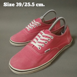 VANS size 39 สีเเดง