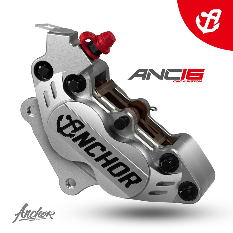 ปั้มเบรคมอเตอร์ไซค์ Anchor ANC-16 for VESPA CNC 4pot (Sintred break pad) |  Shopee Thailand