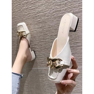 รองเท้าเปิดส้นเกาหลี