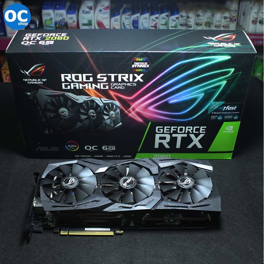 การ์ดจอ Rtx 2060 6gb Asus Rog Strix O6g Gaming Ocd6 แรงๆ ใสๆ ครบกล่อง ประกันยาว ครับ 6698