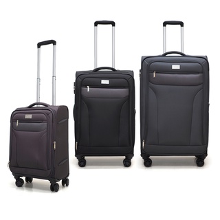 HQ LUGGAGE กระเป๋าเดินทาง ผ้าไนล่อน 4ล้อคู่ 360 ํล็อค TSA รุ่น 8861-99