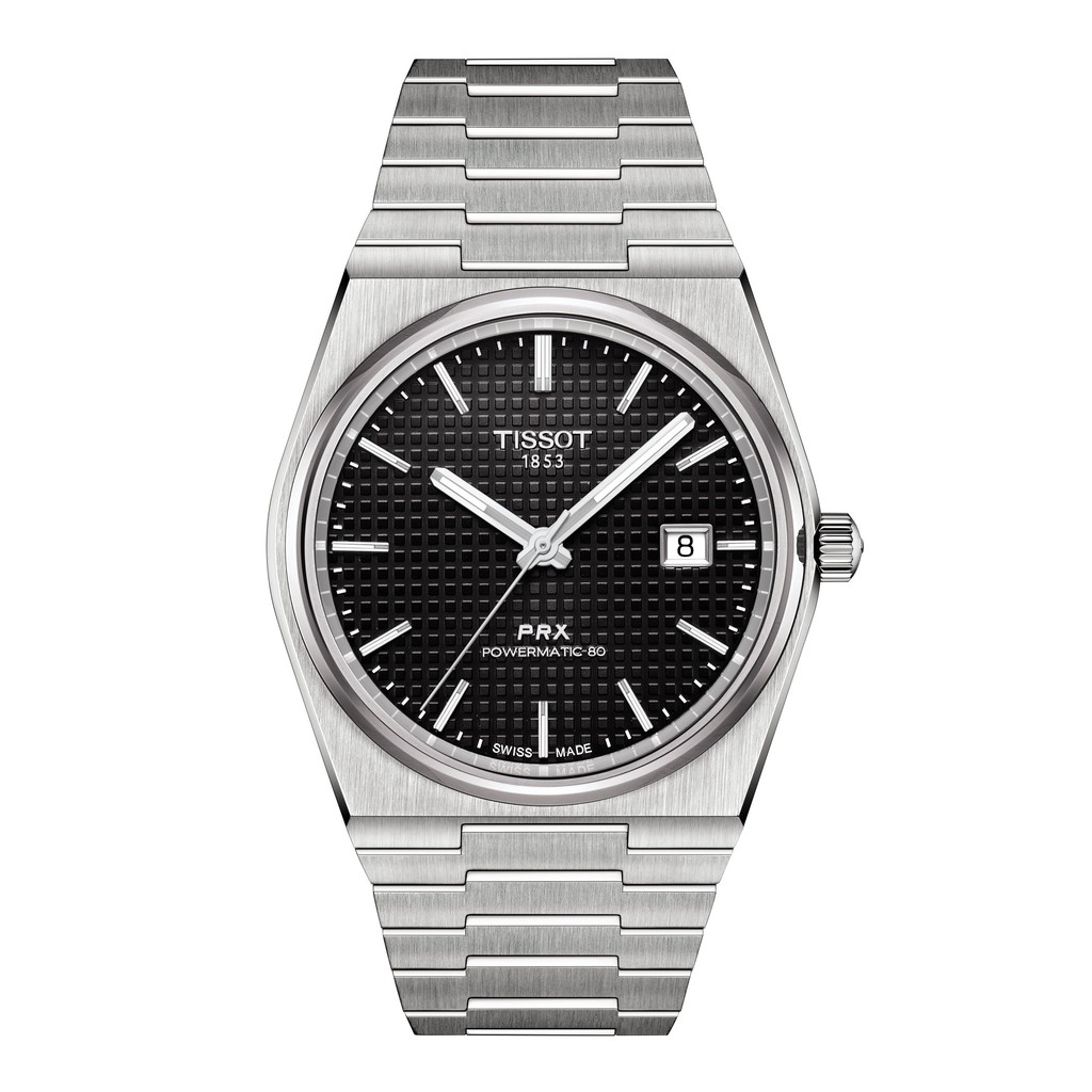 Tissot PRX Powermatic 80 ทิสโซต์ พีอาร์เอ็กซ์ พาวเวอร์เมติก 80 สีดำ T1374071105100 นาฬิกาผู้ชาย