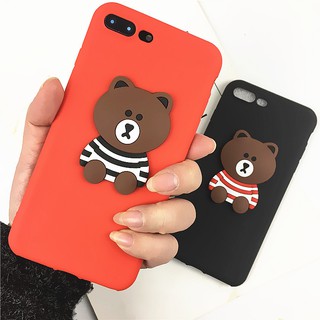 Vivo Y50 Y30 S1 Pro Y11 Y19 V9 Y85 Y79 Y75 Y67 X9 X9S Y69 V7 V5 Plus X21 X27 Z1 Pro 3D Cartoon Bear Soft TPU Case Ready Stock