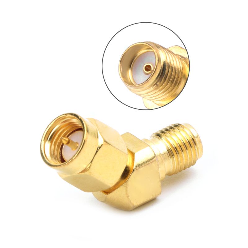WU SMA Male ถึง SMA Female 45°135°Bevel Adapter Connector สําหรับเสาอากาศ FPV Goggle