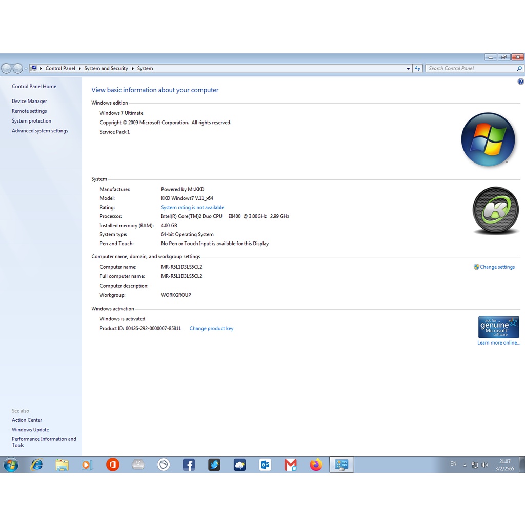 775ASROCK G31M-VS2 CPU E8400 Ram4GB (มีบริการเก็บเงินปลายทาง)