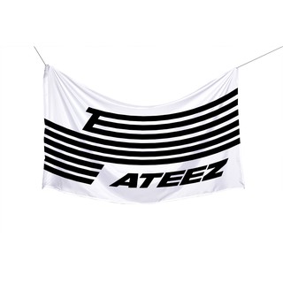 พรมปูพื้น ลายธงชาติ Ateez Ateenagerz สําหรับตกแต่งบ้าน