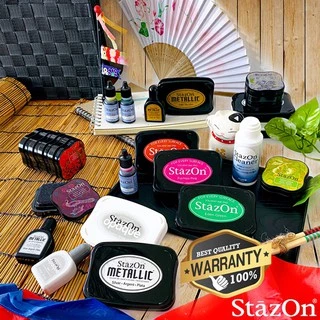 StazOn หมึกกันน้ำ ขนาด15 มล. หมึกโปร่งแสง ญี่ปุ่น หมึกเติม แท่นปั๊ม แท่นประทับตรา มี16 สี ให้เลือก