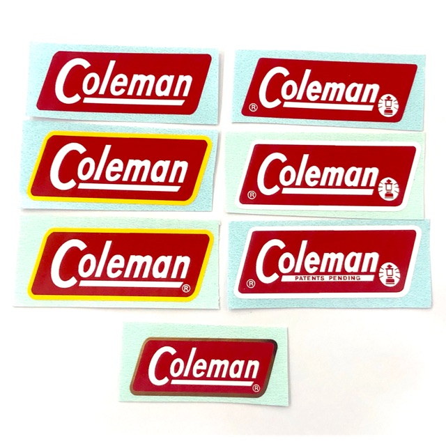 สติ๊กเกอร์ Decal ตะเกียง น้ำมัน Coleman 1951-1983 เกรดบางพิเศษ สำหรับติดเครื่องหมายการค้าโดยเฉพาะ Made in usa