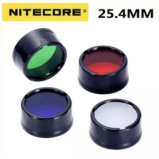 พร้อมส่ง NITECORE กรองNFR25 NFG25 NFB25 NFD25 สำหรับไฟฉายหัว 25.4 มม.สำหรับNitecore EA1 EA2 EC1 EC2 MH1A MH2A MH1C