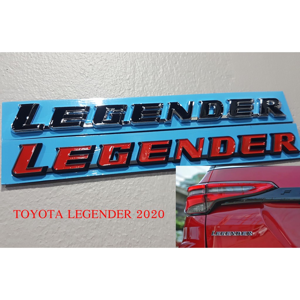 โลโก้ตัวอักษรโตโยต้า ฟอร์จูนเนอร์ รีเจนเดอร์  LEGENDER 2.8 REAR LOGO EMBLEM PLATE FOR TOYOTA FORTUNE