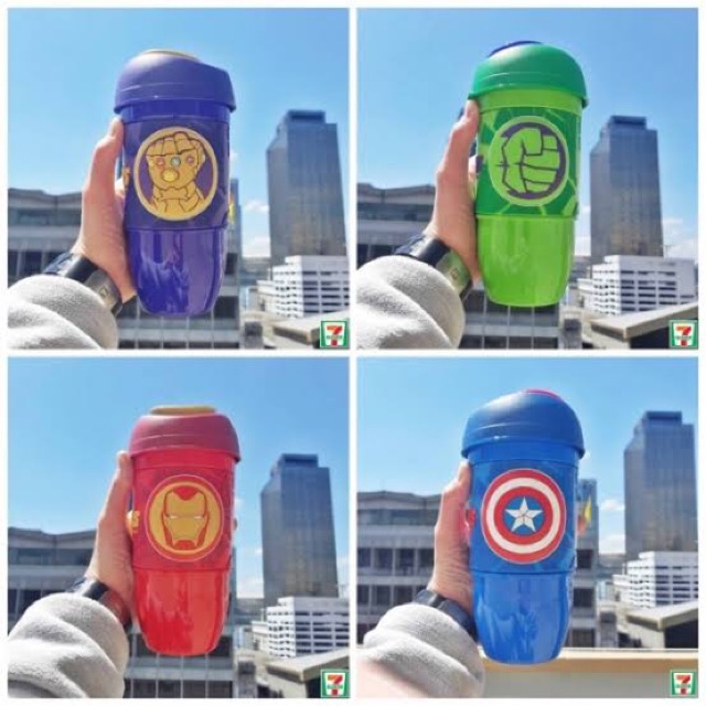 Avengers ชุดแก้วน้ำ 7-11 ปี 2019 ลาย Avengers Endgame