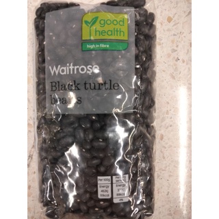 Waitrose Black Turtle Beane ถั่วดำ เวทโทรส 500 กรัม