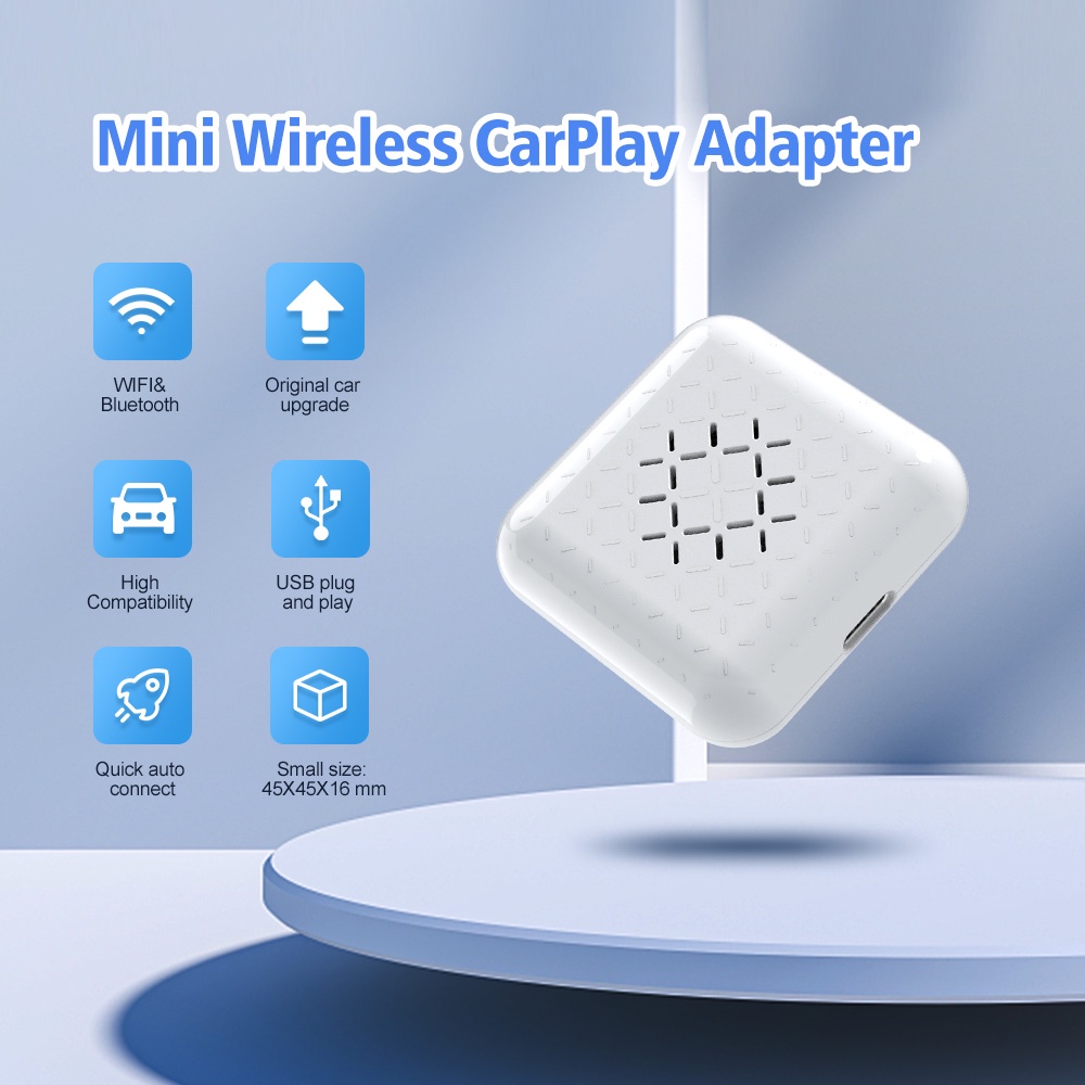 CarlinKit 3.0 Apple CarPlay Wireless Adapter Wired To Wireless CarPlay