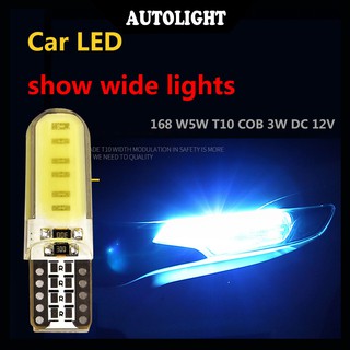 T10 W5W 12SMD ไฟ LED ด้านข้างซิลิคอนคริสตัลหลอดไฟรถยนต์ไม่มีข้อผิดพลาด Canbus Xenon ไฟด้านข้างอะไหล่รถยนต์