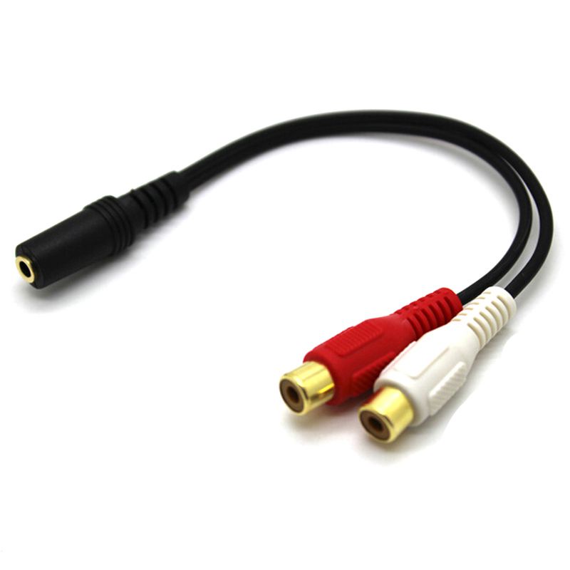 สายสัญญาณเสียงสเตอริโอ แจ็ค Aux 2-RCA ตัวผู้ เป็นตัวเมีย รูปที่ 2