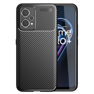 Luxury Carbon Fiber Protection Case For Oppo Realme 9 Pro Plus Realme9 Pro+ Reame Realmi 9Pro 5G Shockproof TPU Phone Cover