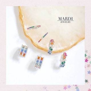 Mardi Jewelry ต่างหูหนีบ เงินแท้ Rainbow Earcuff 1 ชิ้น