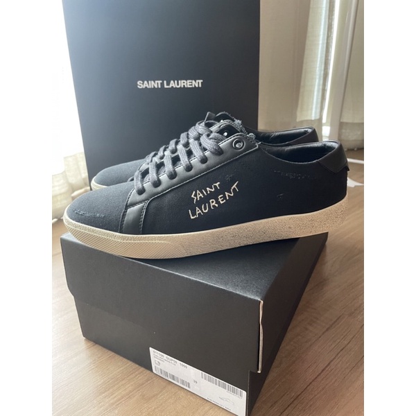 แท้💯% รับประกัน รองเท้าผ้าใบสีดำ ysl size39