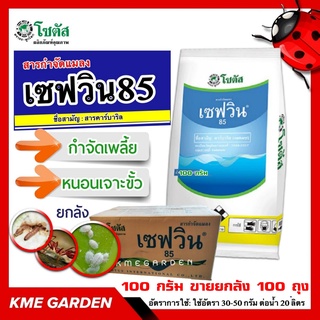 ***ขายยกลัง***🐞แมลง🐞 เซฟวิน85 100 กรัม ยกลัง 100 ถุง Sevin85 เซฟวิน คาร์บาริล สารกำจัดแมลง เพลี้ย หนอน มด เกษตร สวน