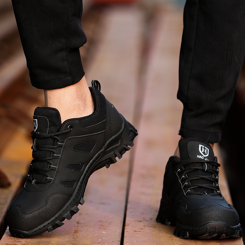 รองเท้าเซฟตี้ รองเท้านิรภัย ระบายอากาศได้ safety shoes หัวเหล็ก ป้องกันการชนและป้องกันการแทง