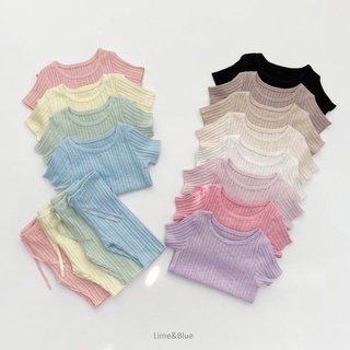 【ชุดเด็กผู้หญิง】พร้อมส่ง เสื้อแขนสั้น สีแคนดี้ ใส่สบาย เหมาะกับฤดูร้อน สําหรับเด็กทารก