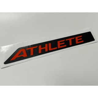 สติ๊กเกอร์ดั้งเดิม คำว่า ATHLETE ติดฝาท้าย MITSUBISHI TRITON PLUS ปี 2018 ติดรถ แต่งรถ sticker มิตซูบิชิ ไทรทัน พลัส