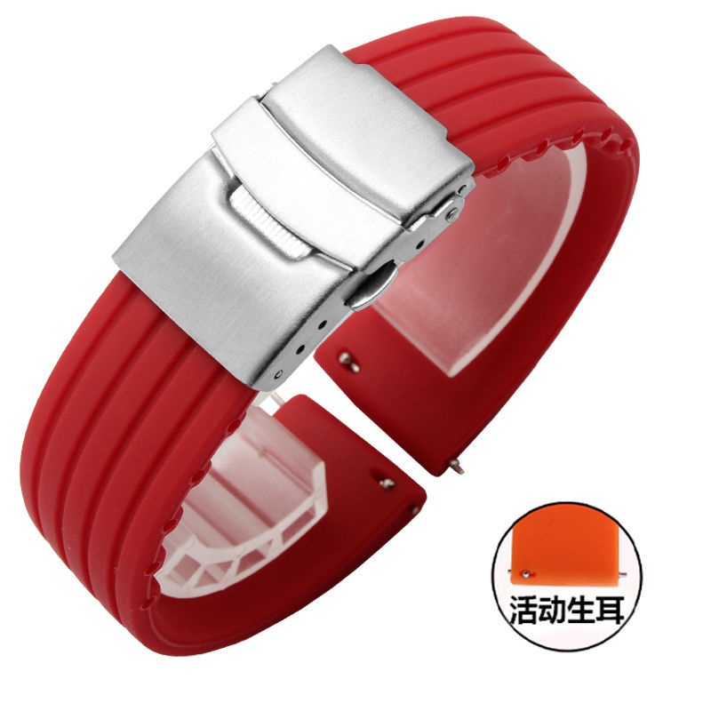 สายนาฬิกาข้อมือซิลิโคน ปลดไว 20 มม. 22 มม. สําหรับ Samsung Active 43 มม. 47 มม. Fossil Strap 18 มม. 24 มม.