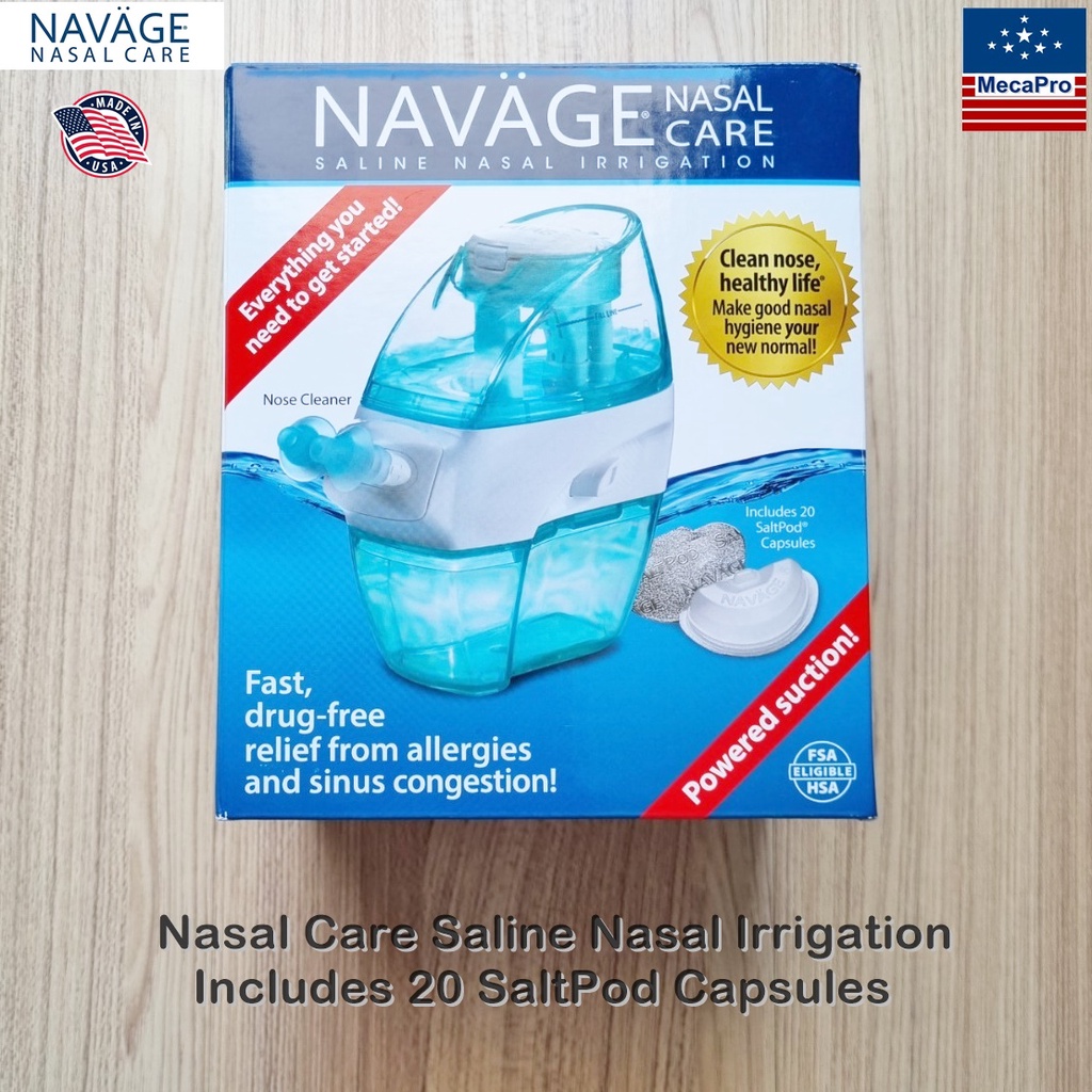 NAVAGE® Nasal Care Powered Suction Includes 20 SaltPod Capsules รุ่น SDG-2 อุปกรณ์ล้างจมูก พลังดูด  