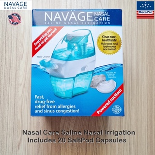 NAVAGE® Nasal Care Powered Suction Includes 20 SaltPod Capsules รุ่น SDG-2 อุปกรณ์ล้างจมูก พลังดูด  ไซ นัส หวัด ภูมิ แพ้