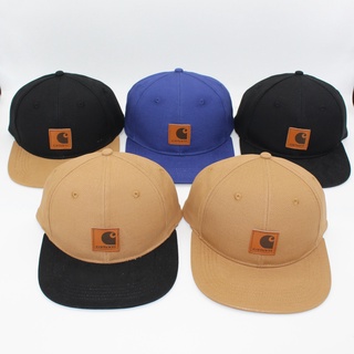 Carhartt ประกบ หมวกปีกแบน ผู้ชายและผู้หญิง สไตล์ฮิปฮอป หมวกเบสบอล