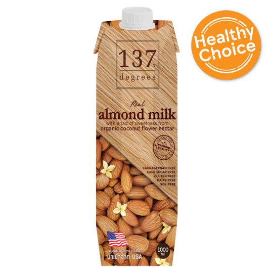 🔥*พร้อมส่ง*🔥 137 ดีกรี นมอัลมอนด์ สูตรดั้งเดิม 1 ลิตร 137 Degrees Original Almond Milk 1L