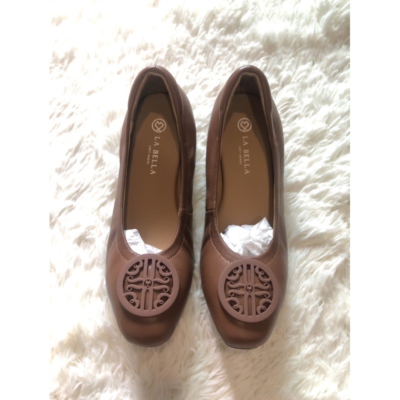 La bella soft shoes รุ่น LB Amore สีน้ำตาล(Brown)