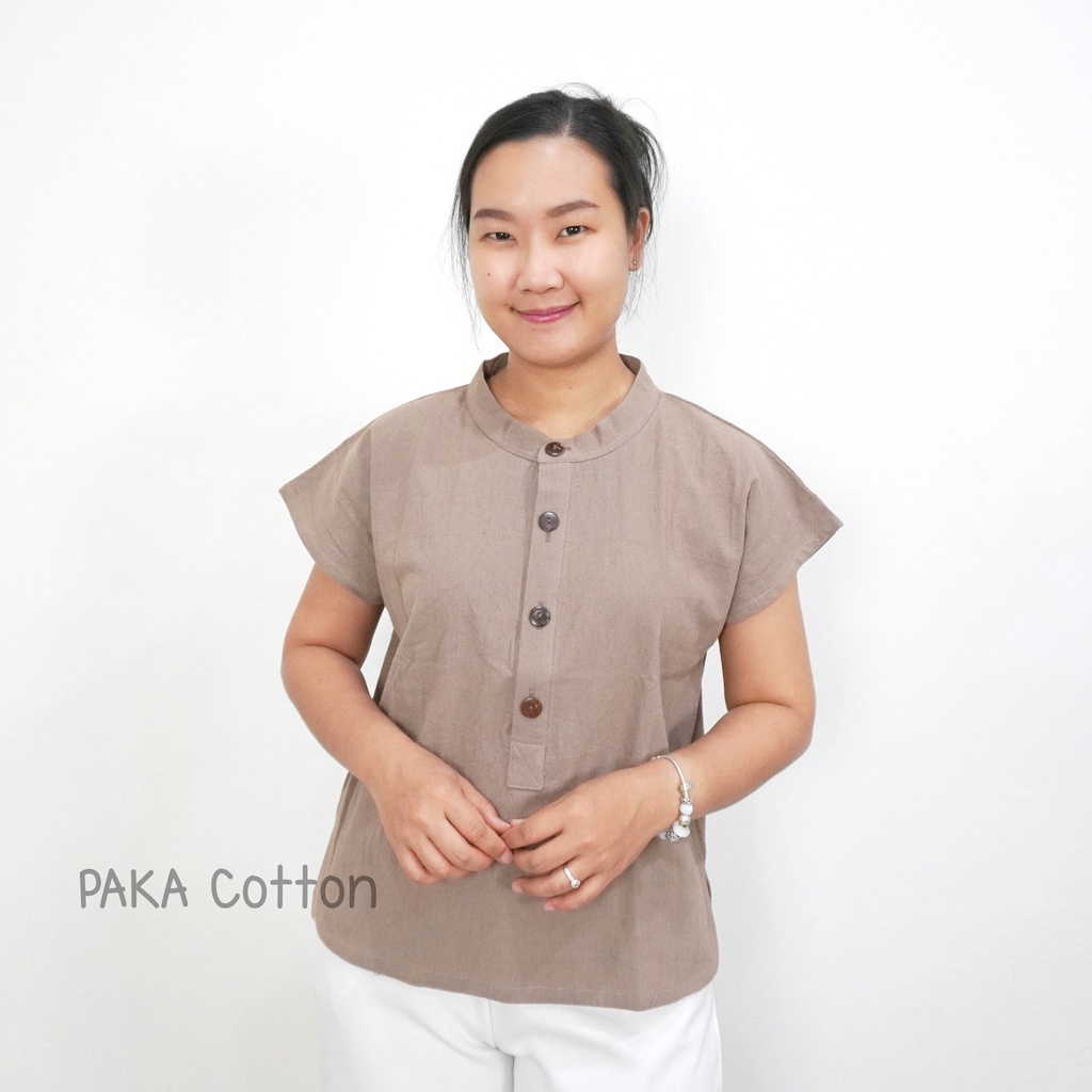 เสื้อผ้าฝ้าย กระดุมหน้า เนื้อผ้าดีมาก มี 2 ไซส์ อก 40 นิ้ว และ 40 นิ้ว ราคา ถูกที่สุด ดีลบีเคเค แกลเลอรีภาพที่ 4