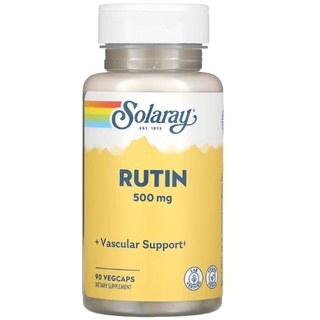 ถูกสุด! รูติน Solaray, Rutin, 500 mg, 90 VegCaps