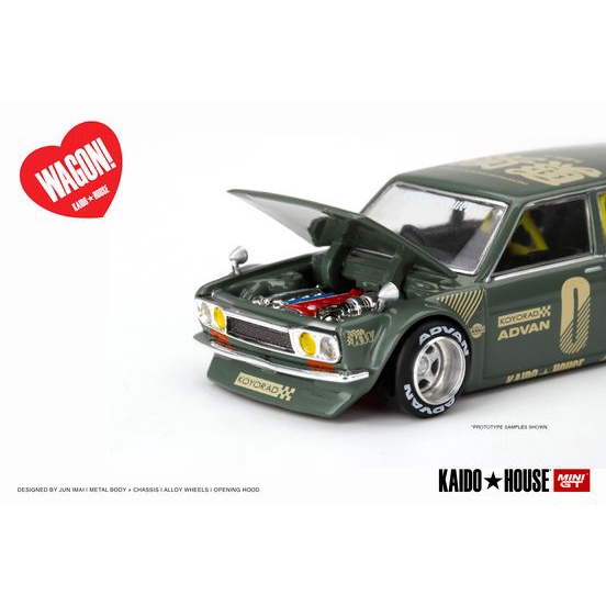 MiniGT No. KHMG010 Datsun KAIDO 510 Wagon Green - รูปที่ 2